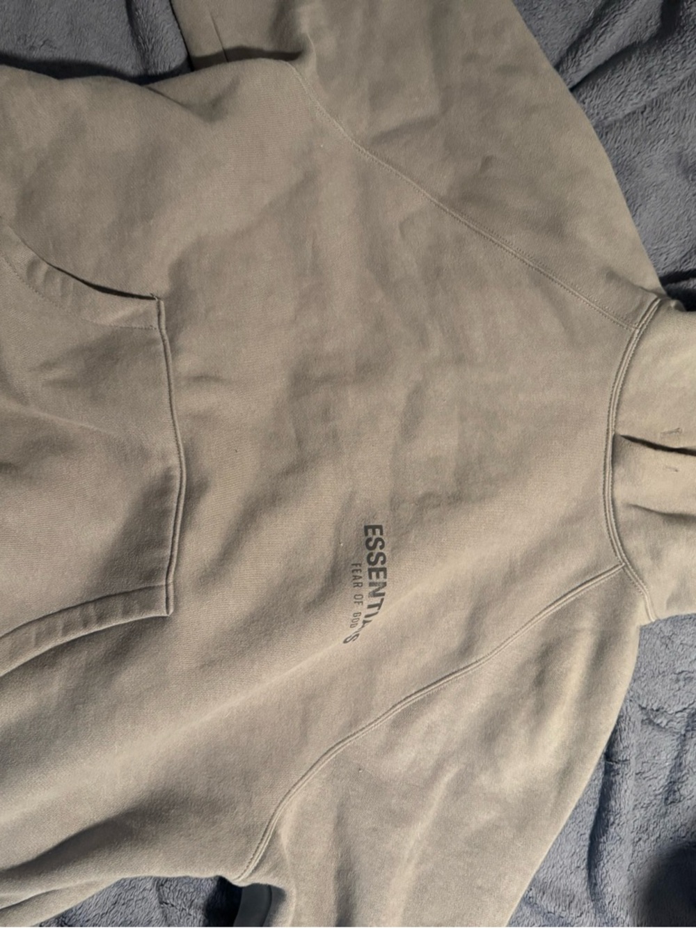 Fear of God ESSENTIALS Grey Pullover Hoodie